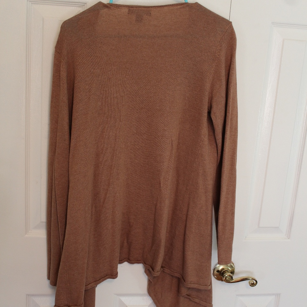 tan cardigan
